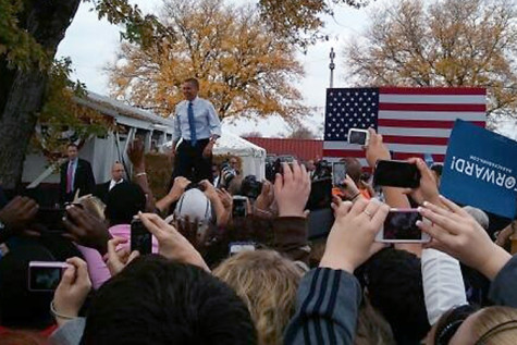 Students meet the President