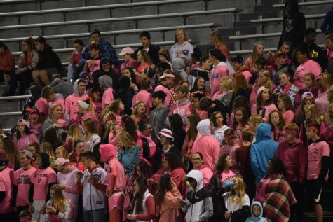 The games theme was Pink Out, and students dressed up to show their support.