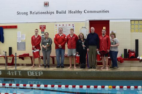 The swimming seniors take their final splash