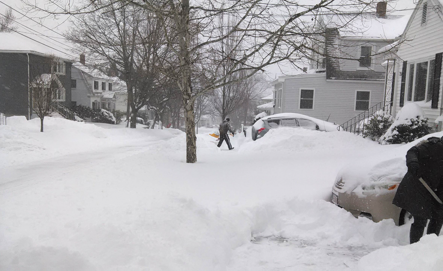 A North American snow storm shows conditions that would cause a school cancellation. Once wind chill reaches 20-25 degrees below zero, then district officials make the decision to cancel or delay school while keeping student’s health and safety in mind.