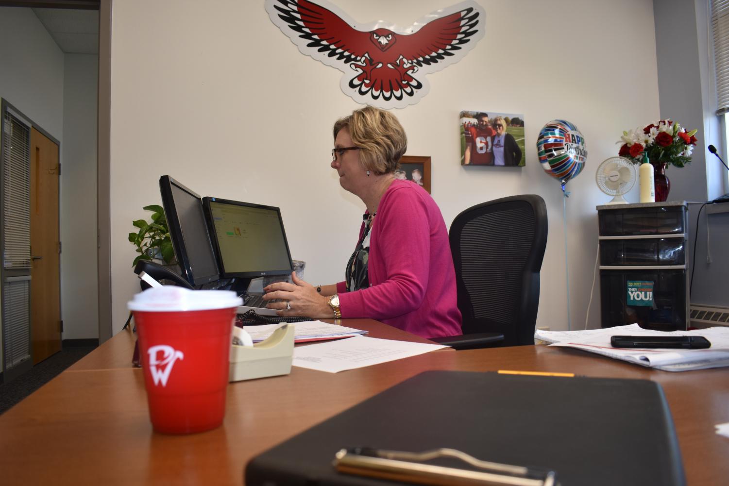 “Mrs.William is amazing. She is a people person, she was in here right away during the summer and is devoted. She is very easy to talk to, student orainanted and I am excited about her ability to communicate. She has been in my classroom twice already in the first two days of school and I think that is very important,” history teacher Christine Coyne-Logan said.