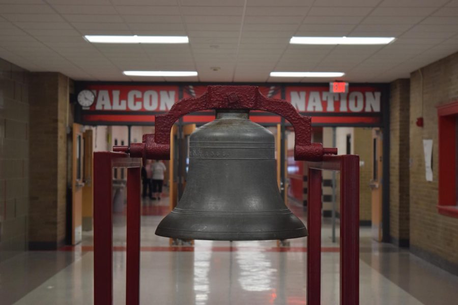 Part of the Falcon spirit at West includes the victory bell. When sports teams and clubs win a victory, they are able to ring the bell during the morning announcements. In the past the bell has been reserved solely for athletic achievements, but this year victories from any school activity can be recognized with a bell ring.