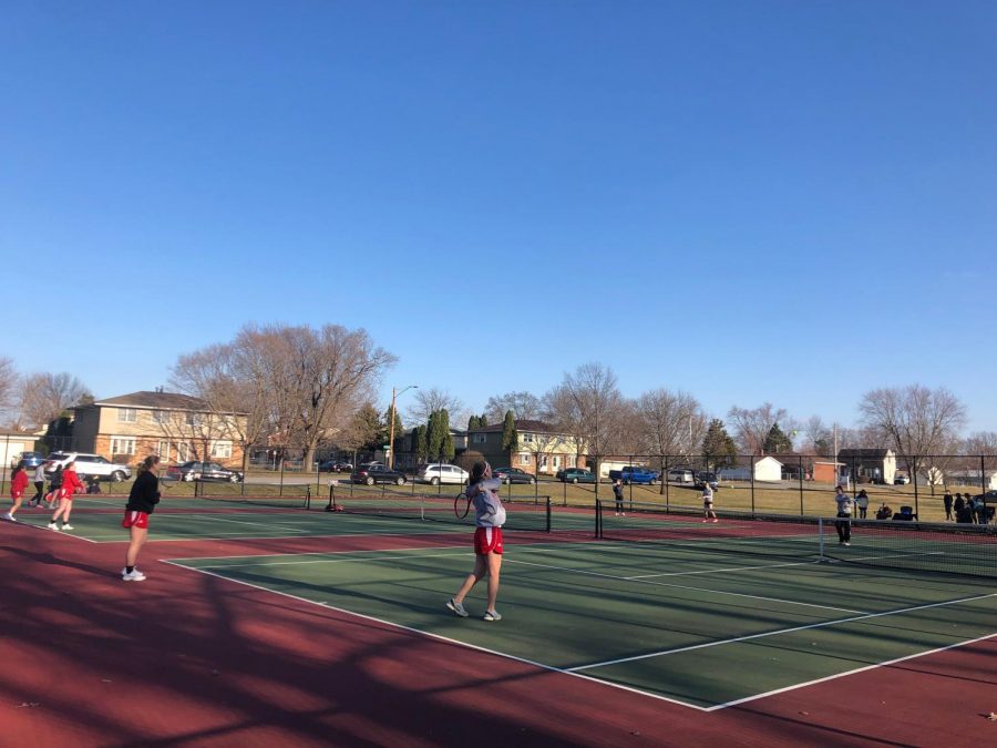 “It is important to become educated on the game. I played until I was a junior and so I just relied on my smarts and athletic ability. Somebody with more technique and who was more educated on how to hit the ball correctly ended up taking my varsity spot when I was senior,” science teacher and tennis coach Ian McCloud said.  “I don’t ever want to see that happen again, and I know I have gotten a lot better when I know how to play the game correctly, so get educated.”