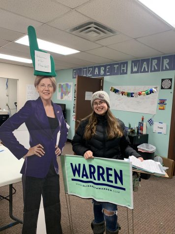 Keeping morality high is a priority in all campaigns, which is why the Warren office got a cardboard cut out of her. It makes a fun conversation piece too. 

