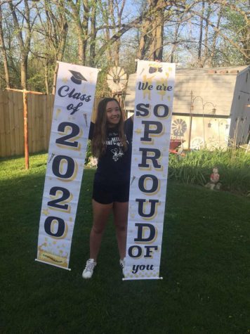  “It’s really upsetting that I had my last day stepping foot in West High School as a student and I didn’t even know it,” senior Alex Solbrig said. 

Unable to celebrate on the graduation stage, Solbrig celebrates her high school accomplishments at home and is ready for whatever her future brings.
