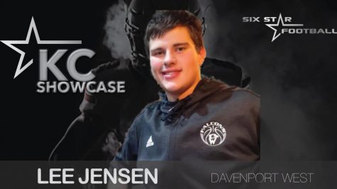 Lee Jensen’s announcement photo for the Kansas City showcase at the end of March. Jensen believed that the showcase would help boost his football career and get his name into the minds of college coaches. “It will help show some college coaches the talent that I have and show them how much better I’ve gotten,” Jensen said.
